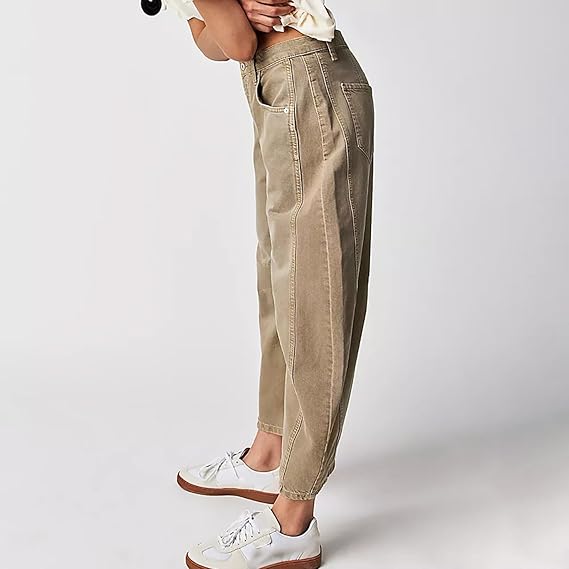 Women's Mid-Waist Wide Leg Denim Jeans