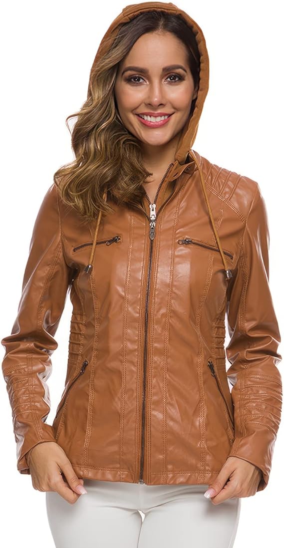 Tailored Women's Elegant Leather Biker Jacket