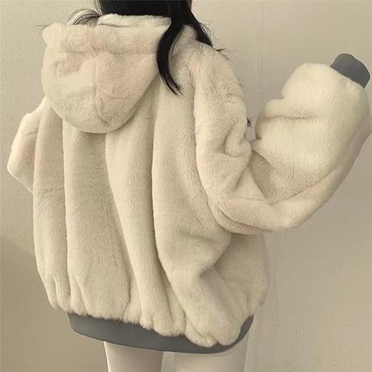 Oversized Women's Teddy Bomber Jacket