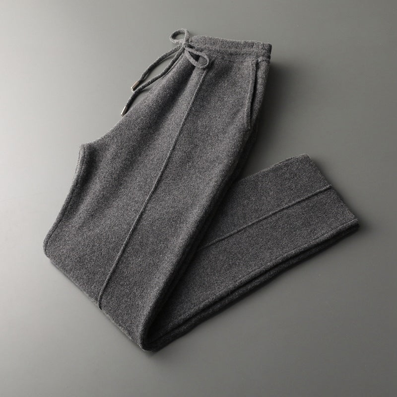 Premium Extra-Fine Merino Wool Relaxed Trousers