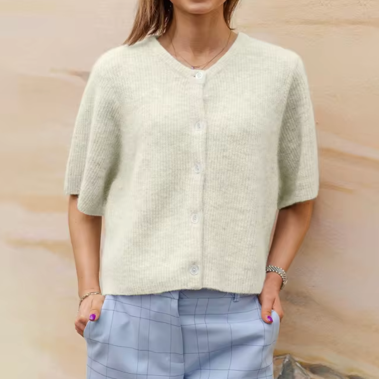 Elise - Short-Sleeved Cardigan