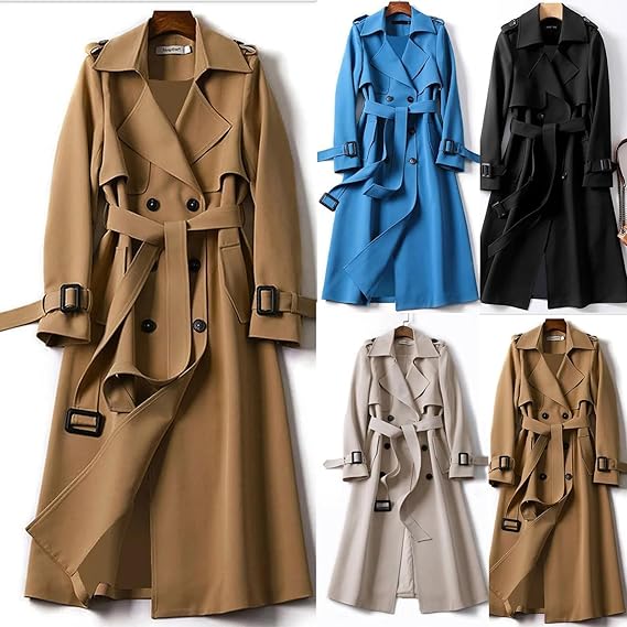 Vashti – Slim Fit Water-Resistant Trench Coat