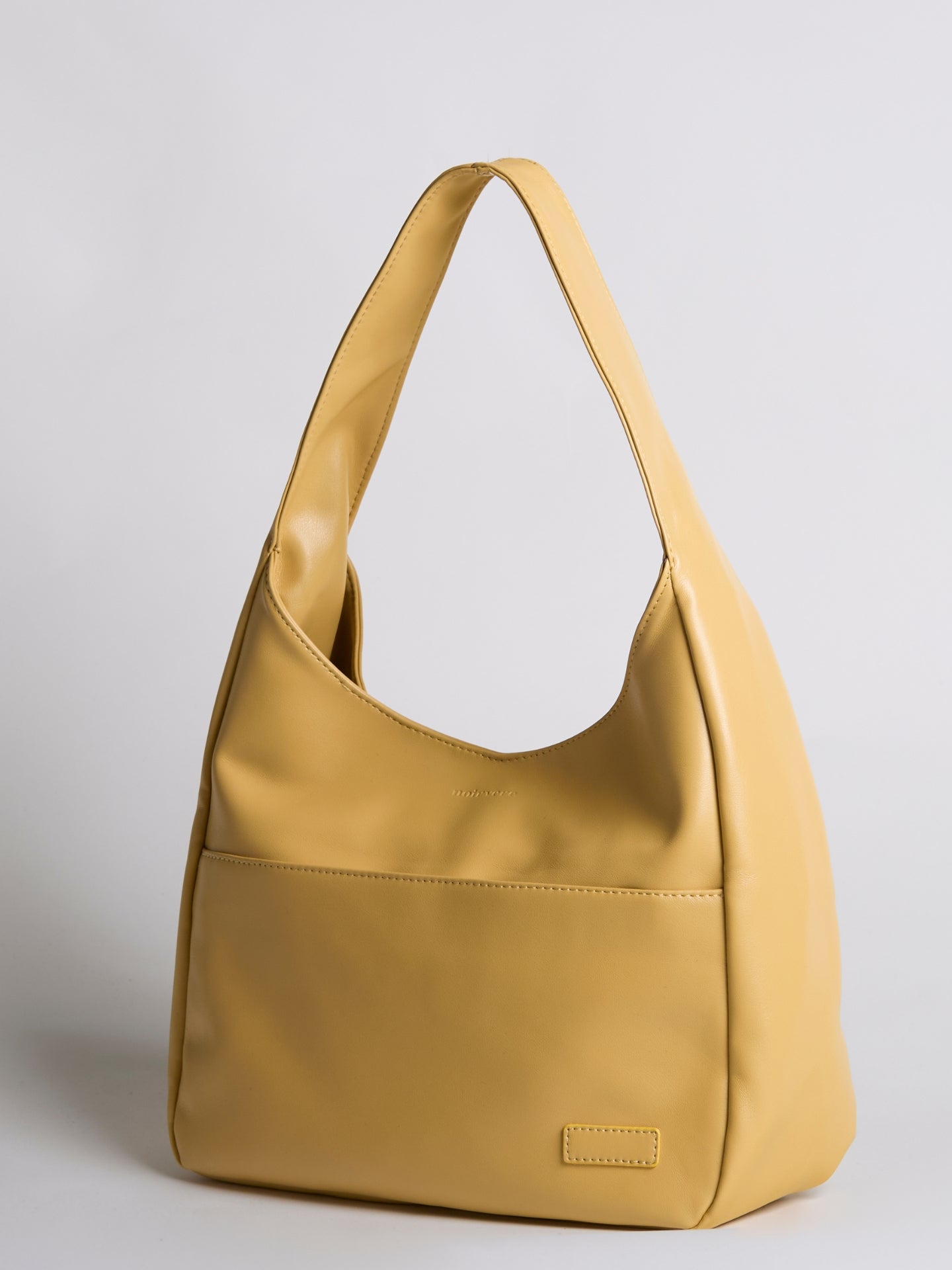 Simple Vegan Hobo Shoulder Bag - Empty Design