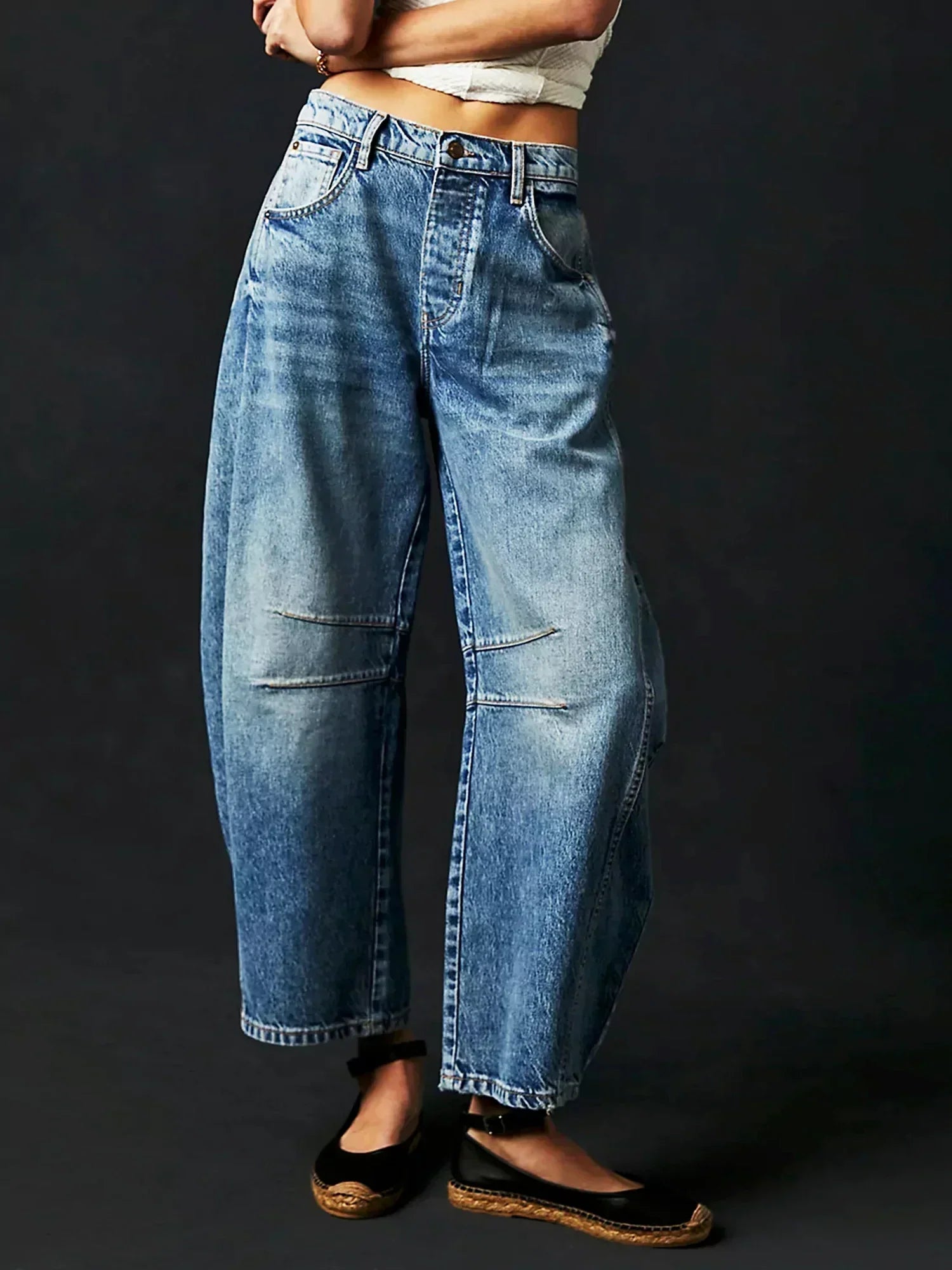 Zillah – High-Waisted Wide Leg Barrel Jeans
