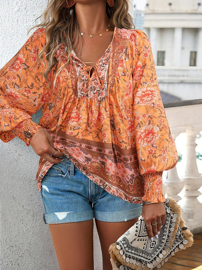 Elodie - Summer-Inspired Floral Blouse
