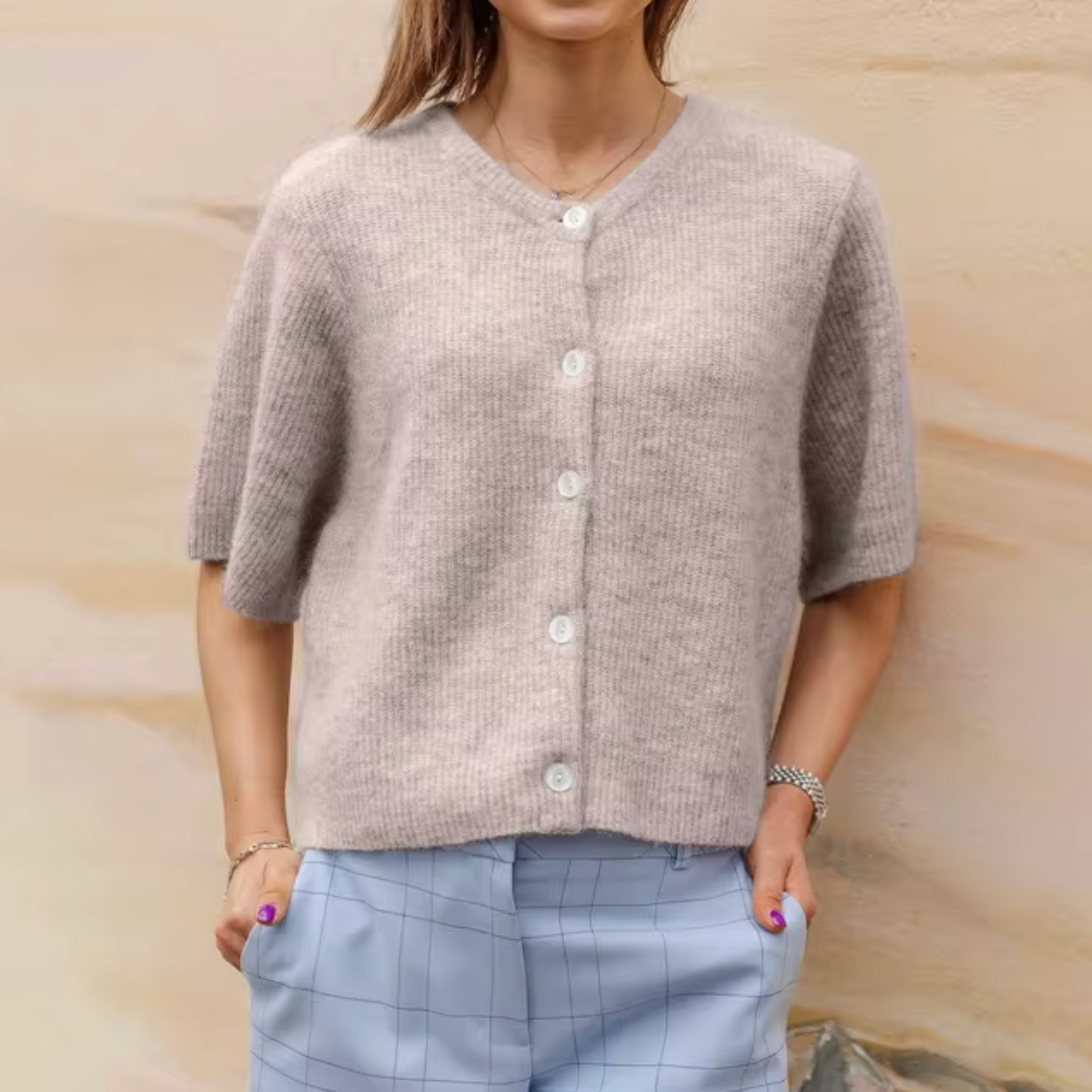 Elise - Short-Sleeved Cardigan