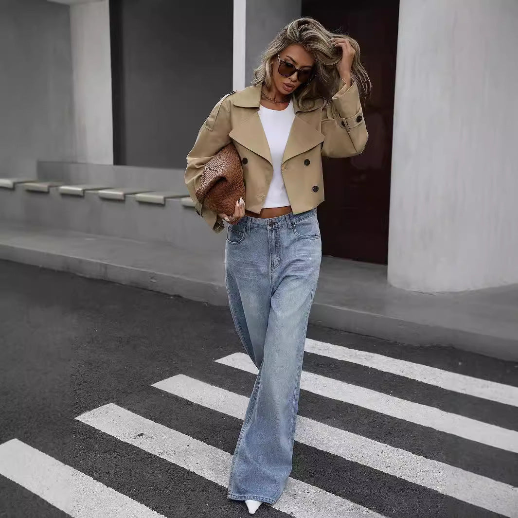 Eline - Chic Short Trench Coat