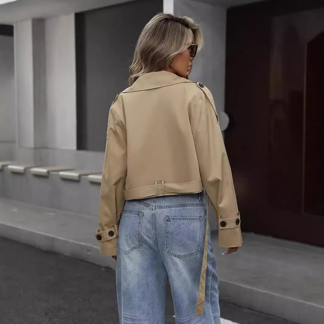 Eline - Chic Short Trench Coat