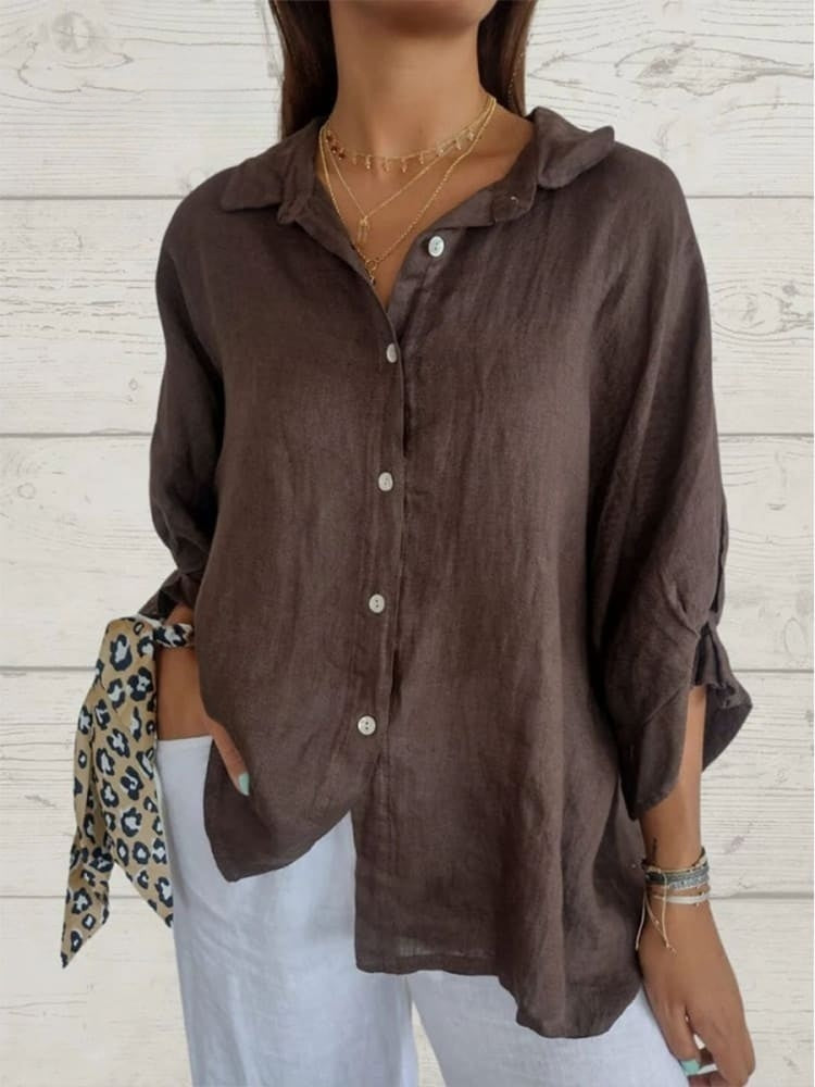 Maëlle - Chic Linen Blouse for Women