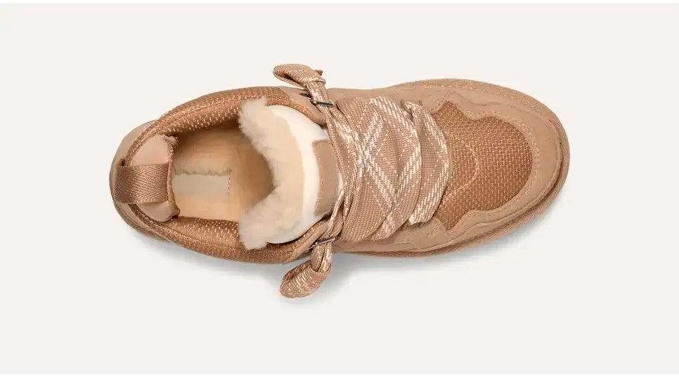 Cognac Women's Plateau Sneakers with Lining