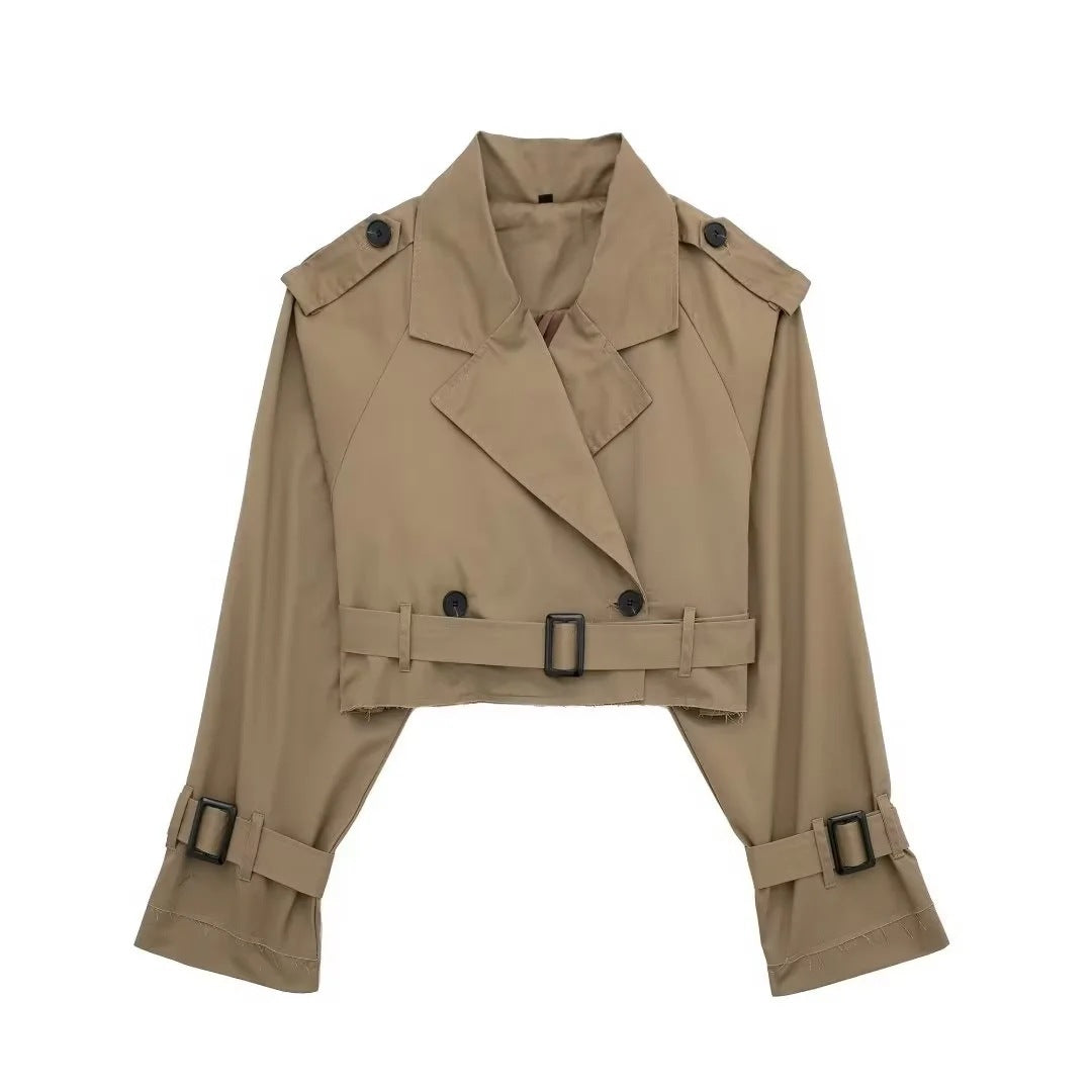 Lilia - Chic Short Trench Coat