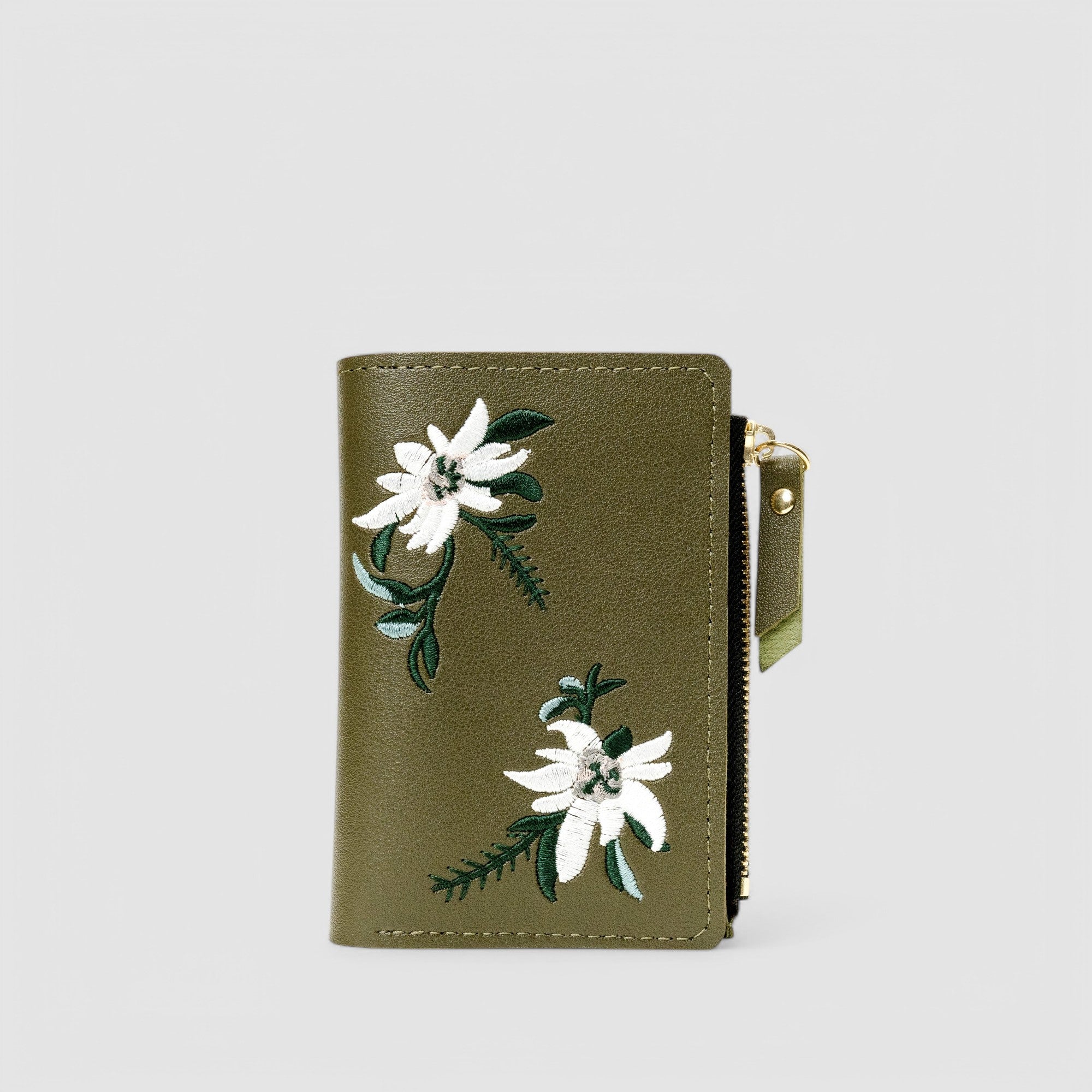 Orchid Embroidery Wallet