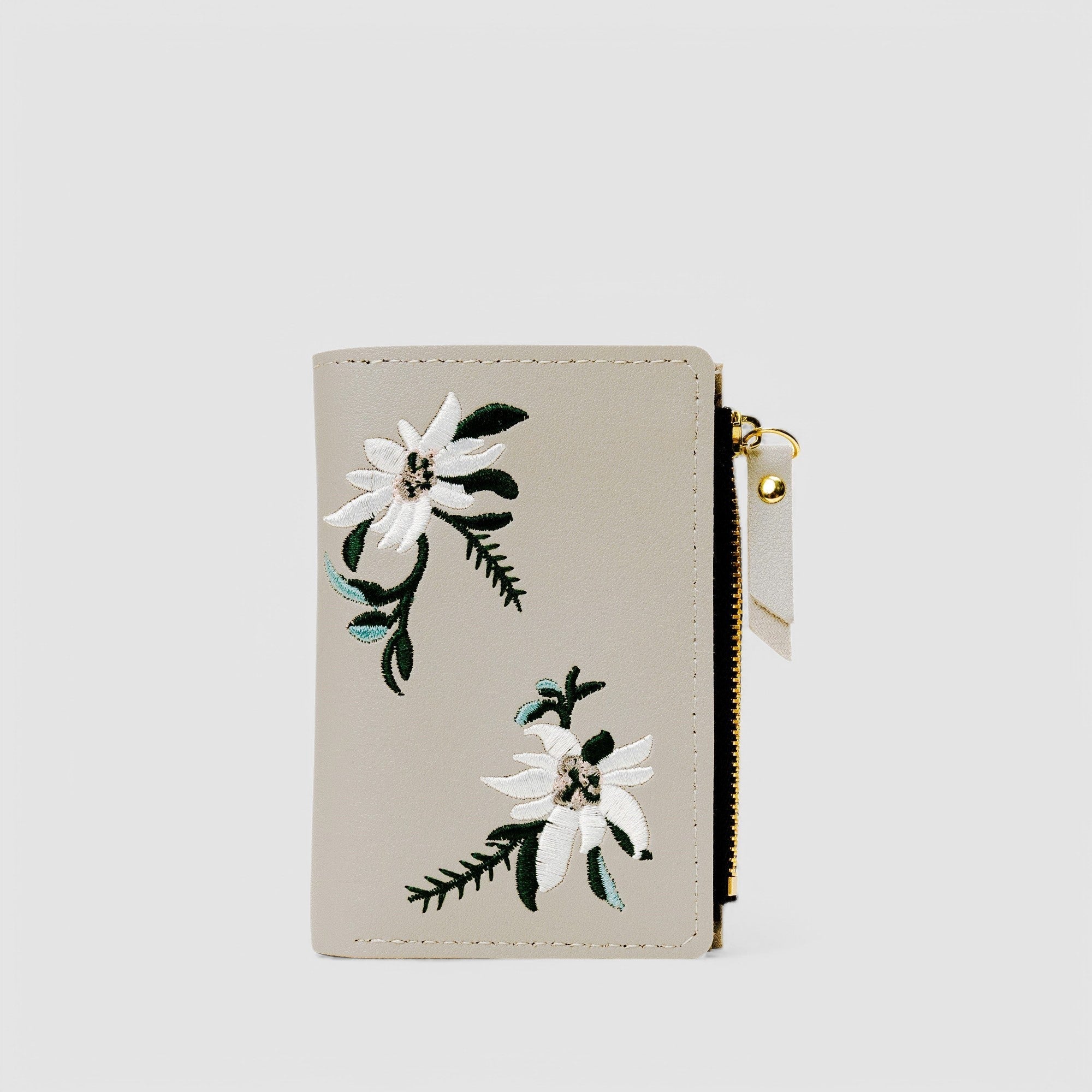 Orchid Embroidery Wallet