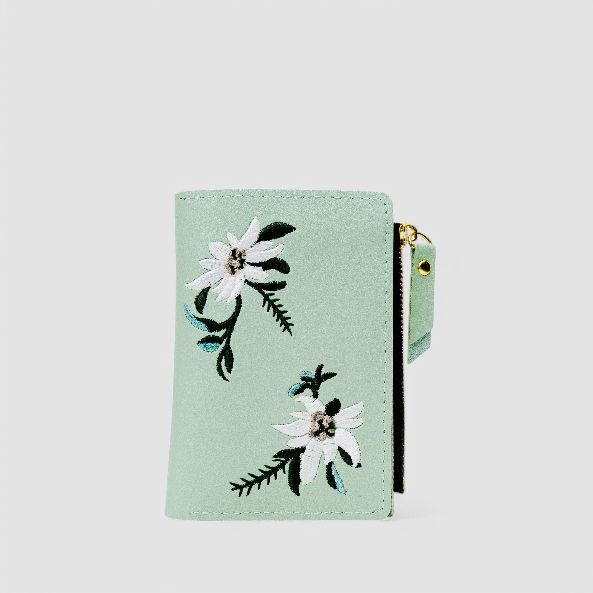 Orchid Embroidery Wallet