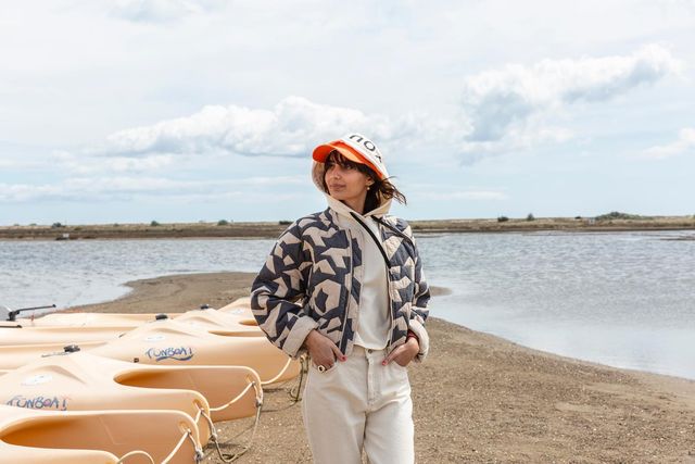 Jade - Printed Quilted Jacket for Women with Elegant Stitching