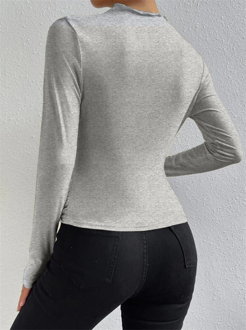 Mimi - Long Sleeve Ruffled Shirt