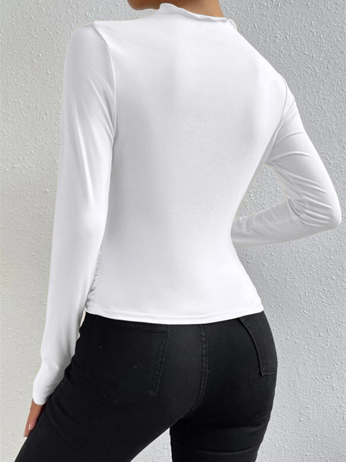 Mimi - Long Sleeve Ruffled Shirt