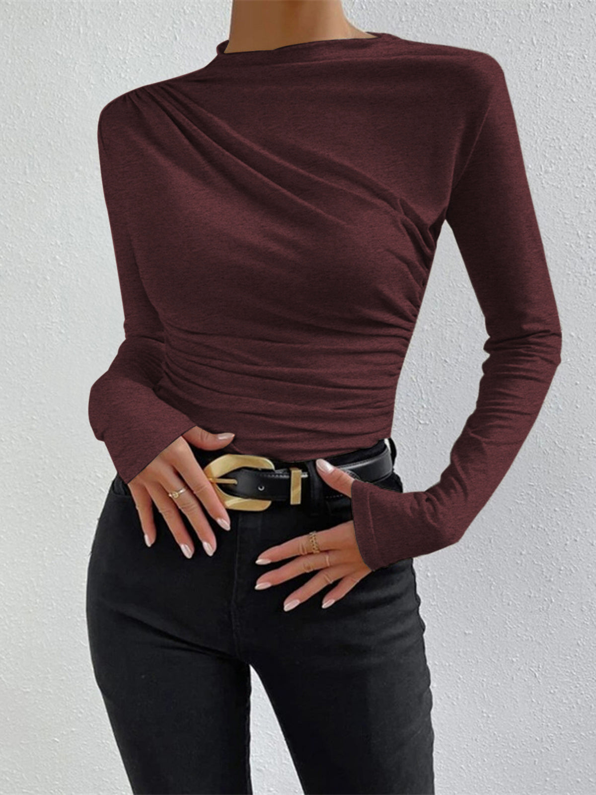 Mimi - Long Sleeve Ruffled Shirt