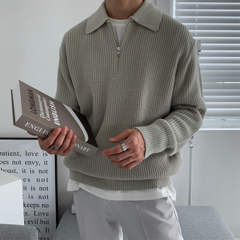 RASON Zip-Up Sweater