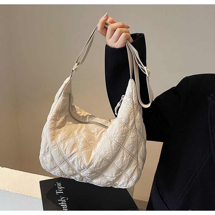 Quilted Puffer Crossbody Bag