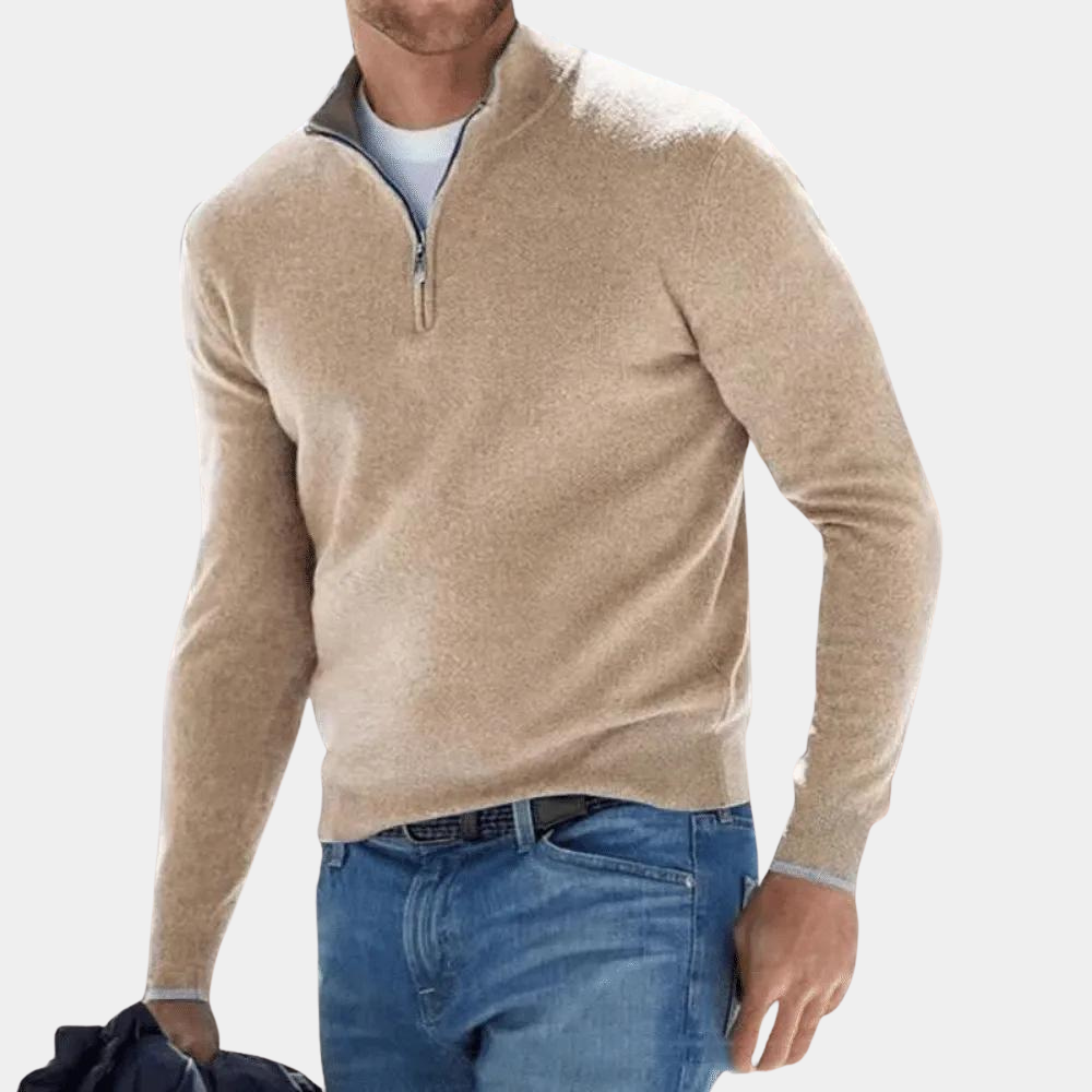 Harvey - Lightweight Men's Half-Zip Sweater for Summer