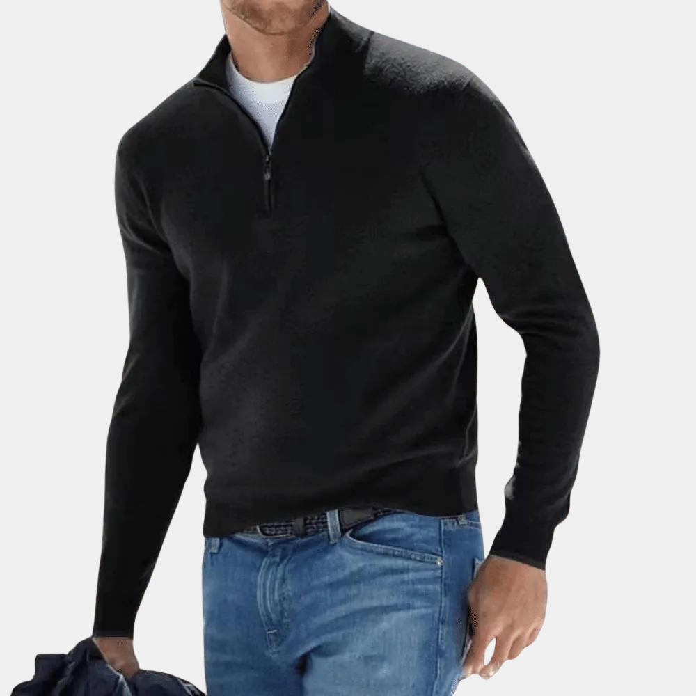 Harvey - Lightweight Men's Half-Zip Sweater for Summer