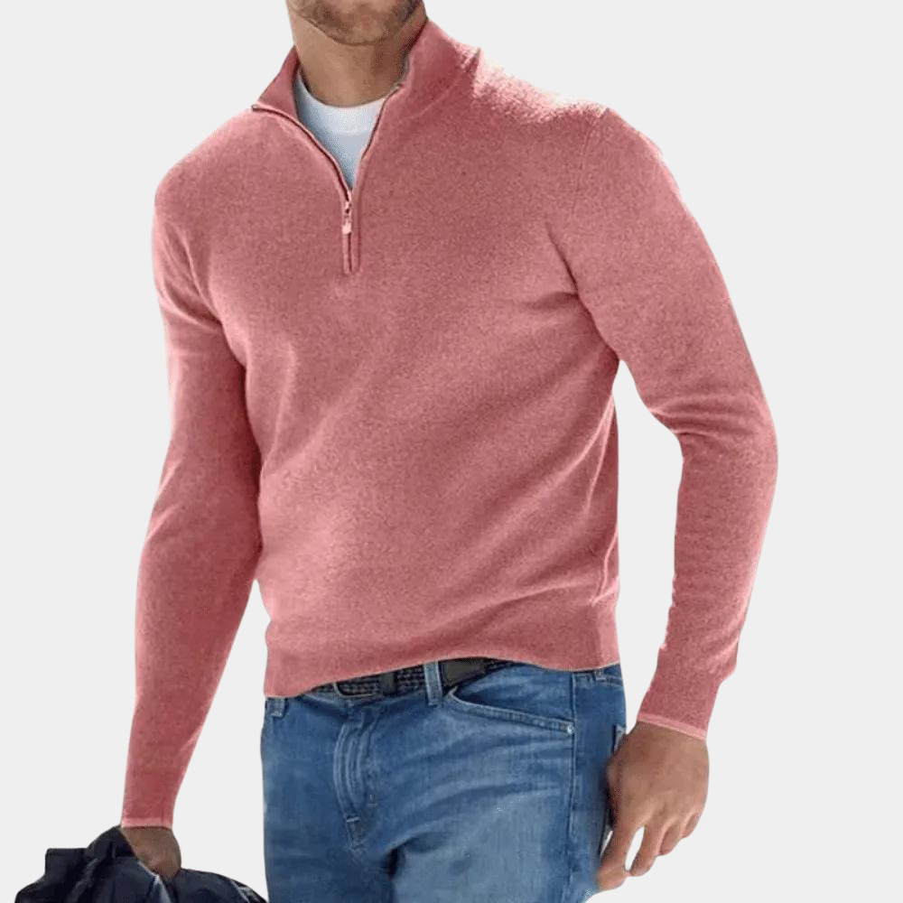Harvey - Lightweight Men's Half-Zip Sweater for Summer