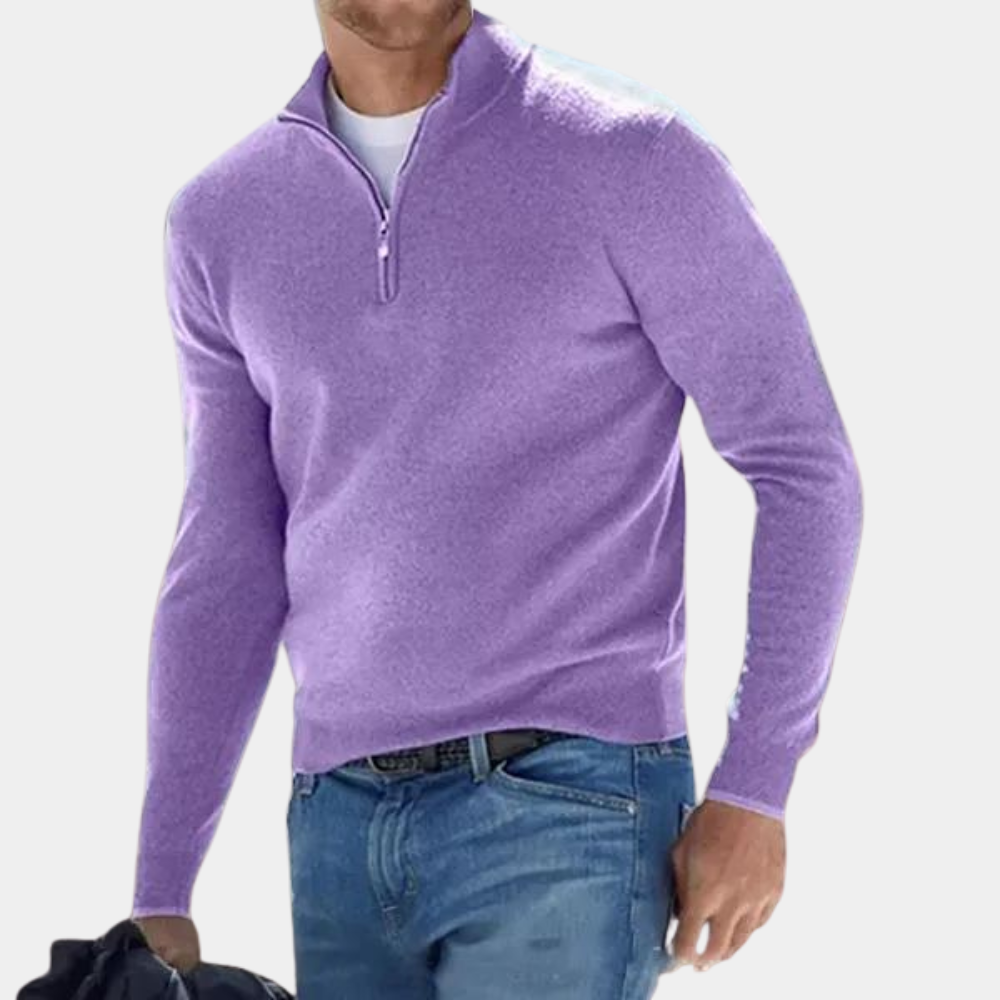 Harvey - Lightweight Men's Half-Zip Sweater for Summer