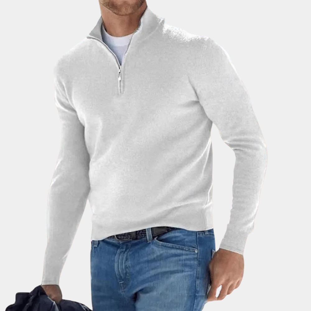 Harvey - Lightweight Men's Half-Zip Sweater for Summer