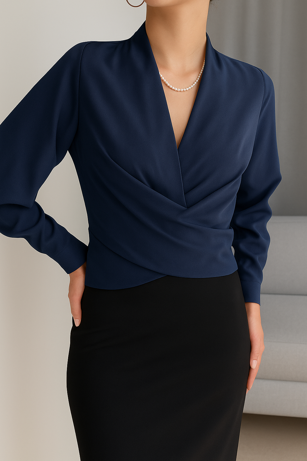 Lola - Elegant Satin Blouse