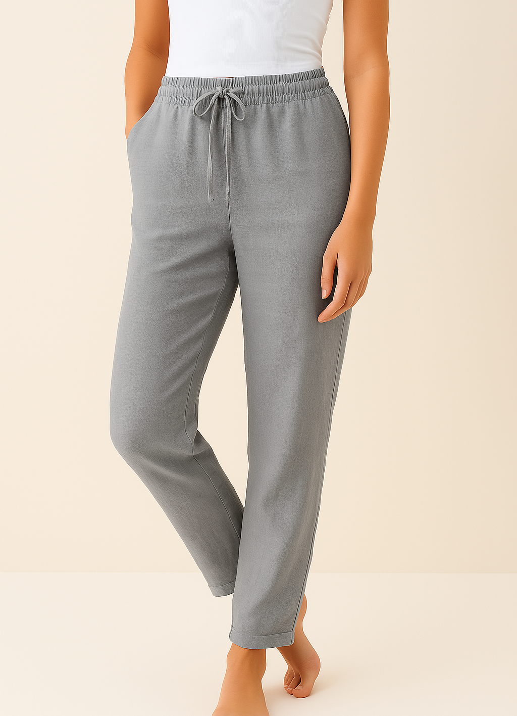 Feline | Women's Cotton Linen Trousers