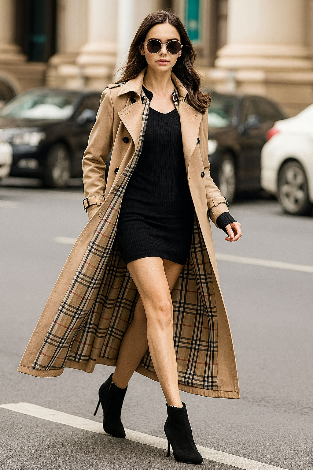 Vashti – Slim Fit Water-Resistant Trench Coat