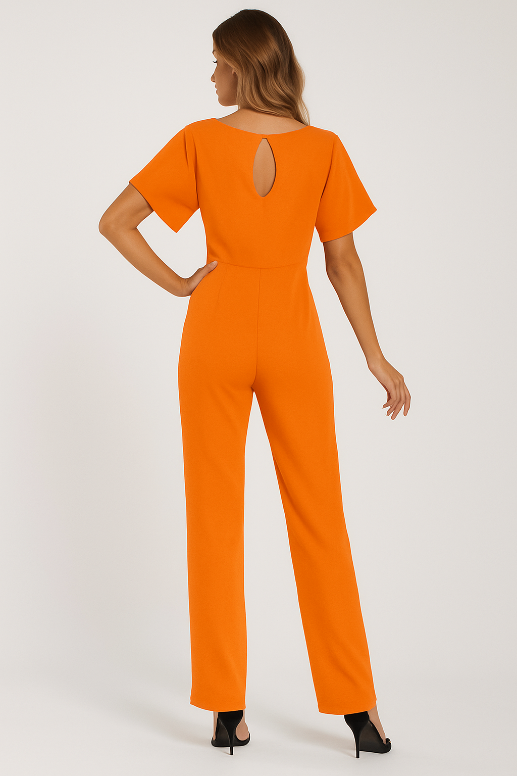 Jinte-Rose - Bow-Detail Jumpsuit