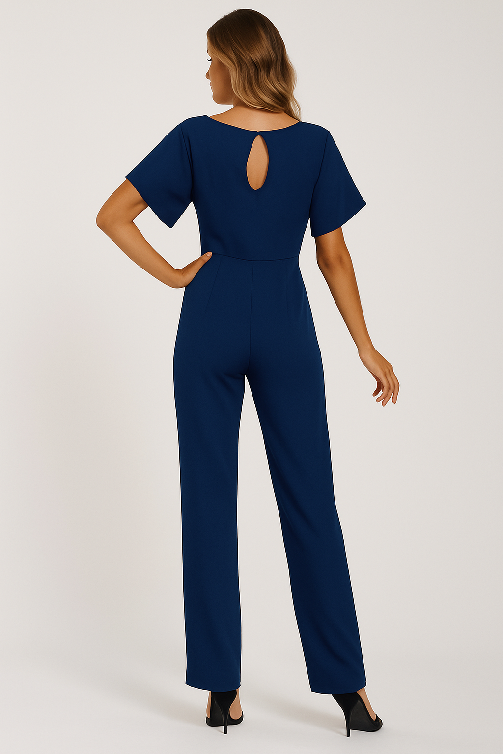 Jinte-Rose - Bow-Detail Jumpsuit