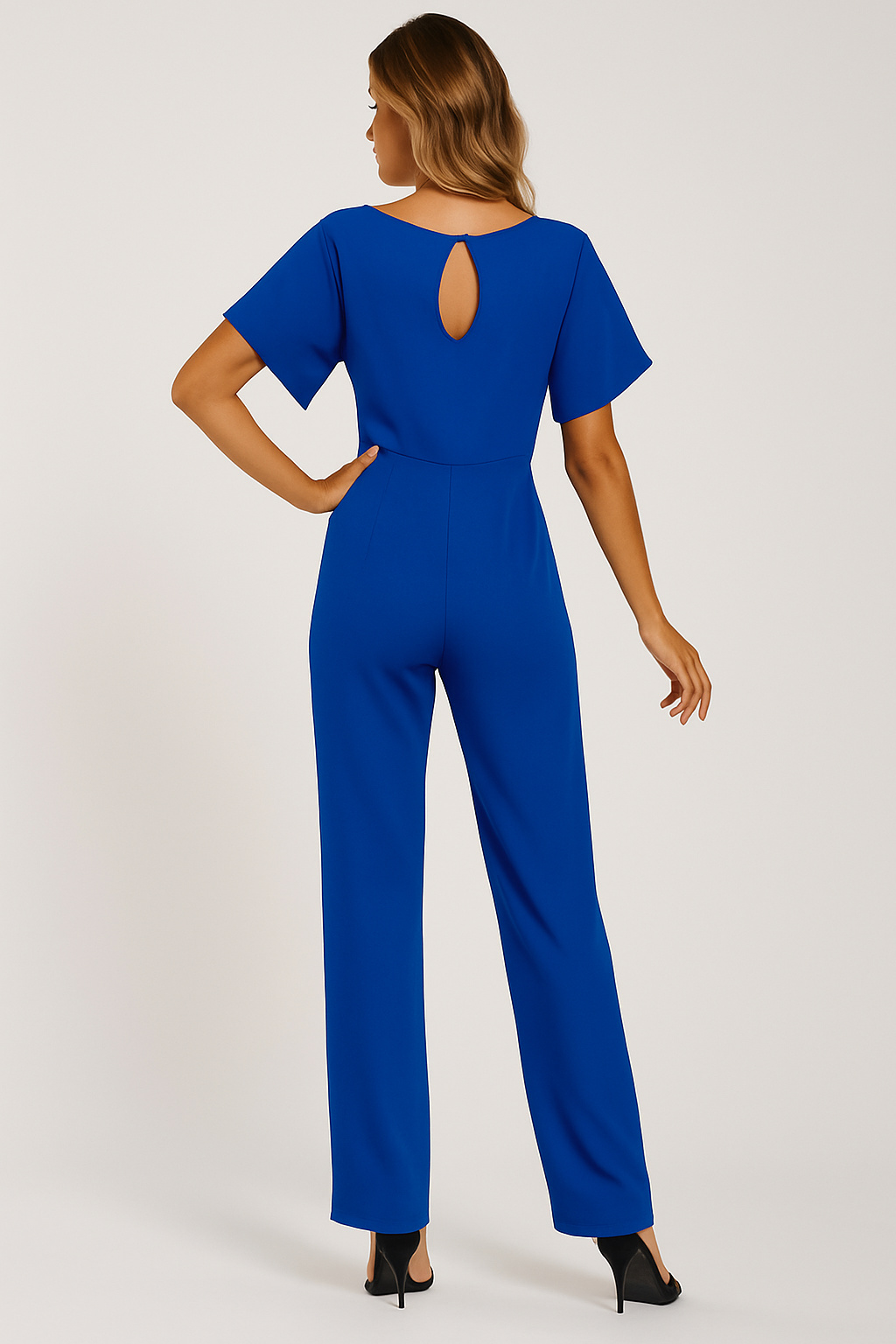 Jinte-Rose - Bow-Detail Jumpsuit