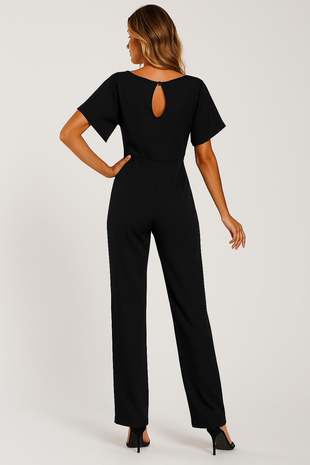 Jinte-Rose - Bow-Detail Jumpsuit