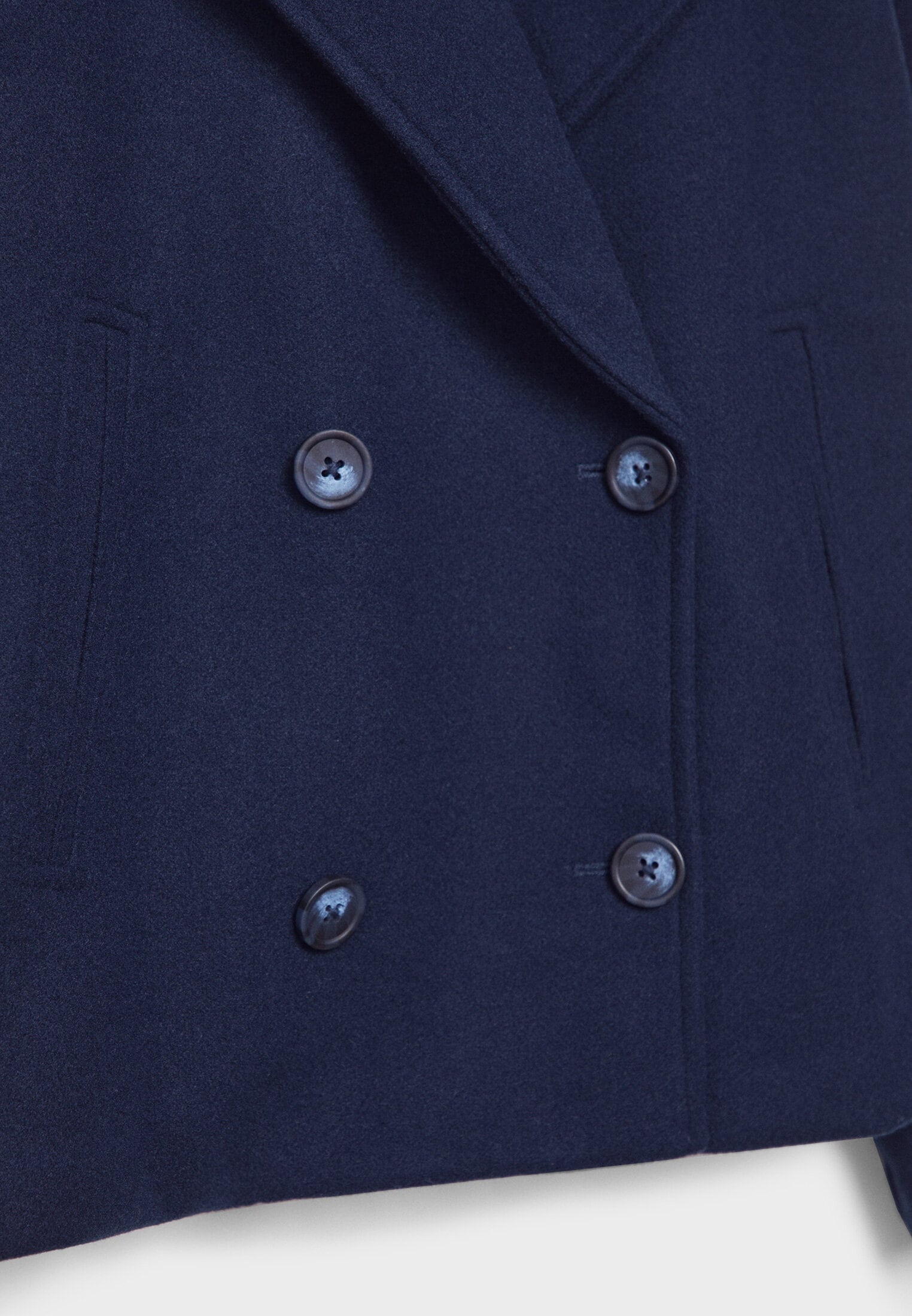 Jitske - Stylish Short Peacoat with Double Button Closure