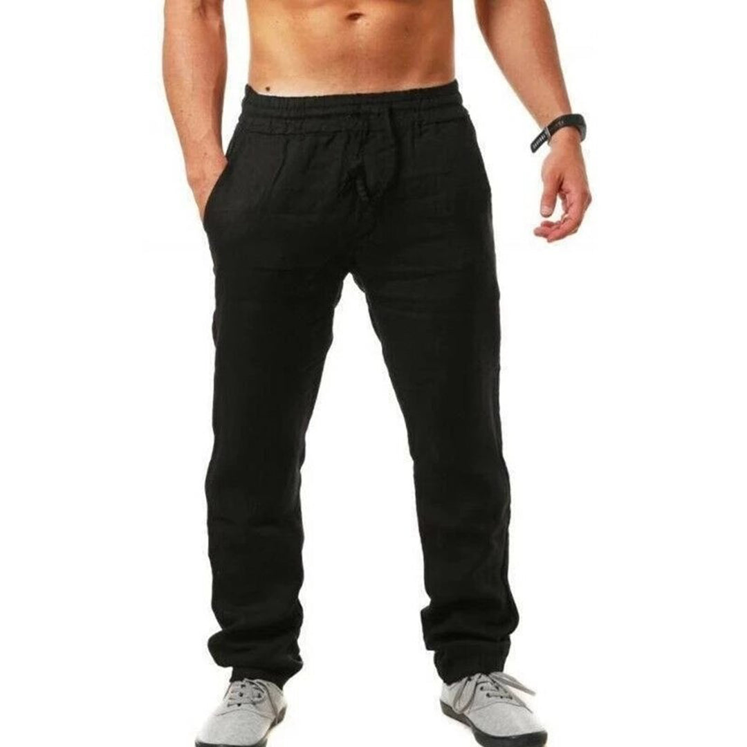 Men's Lightweight Summer Linen Trousers by Drake