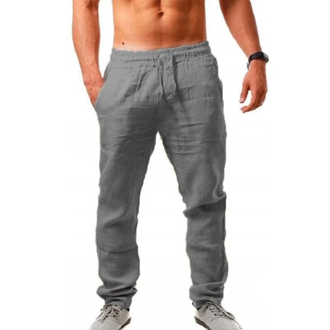 Men's Lightweight Summer Linen Trousers by Drake