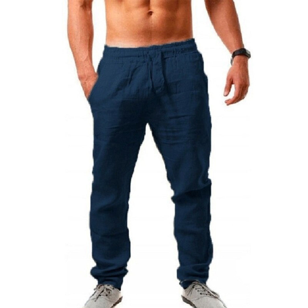 Men's Lightweight Summer Linen Trousers by Drake
