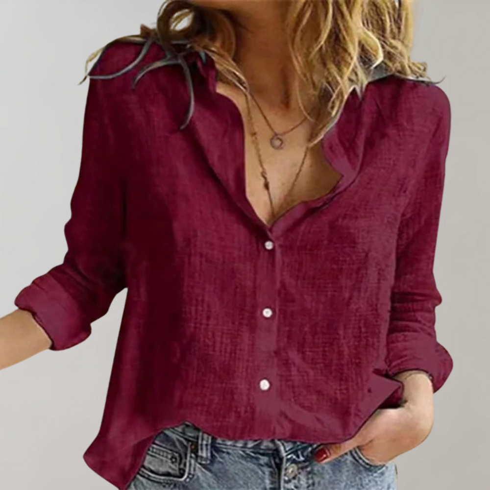 Evelien - Classic Cotton Blouse