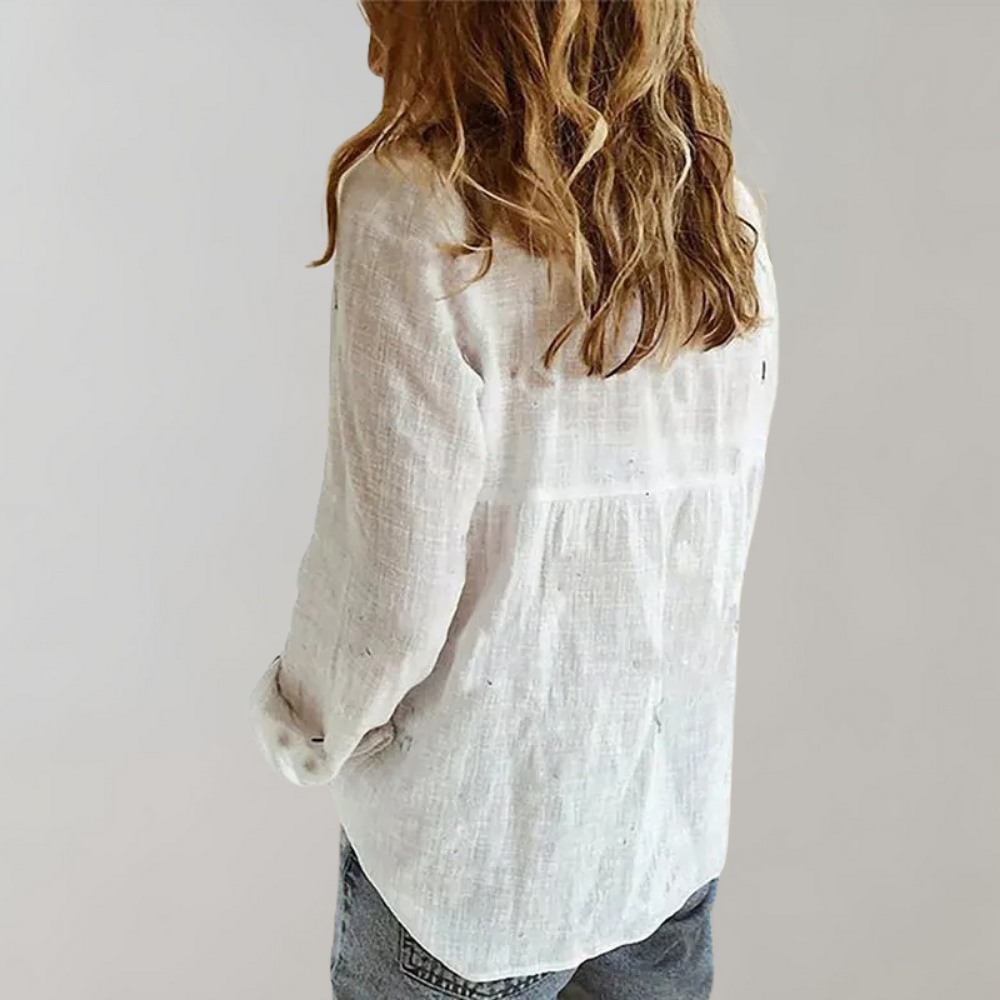 Evelien - Classic Cotton Blouse