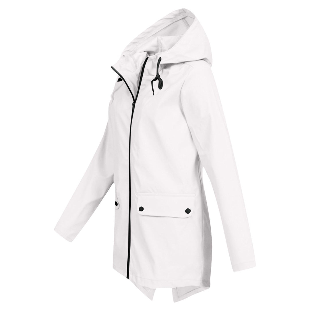 Women's Wind- and Water-Resistant Softshell Rain Jacket with Hood