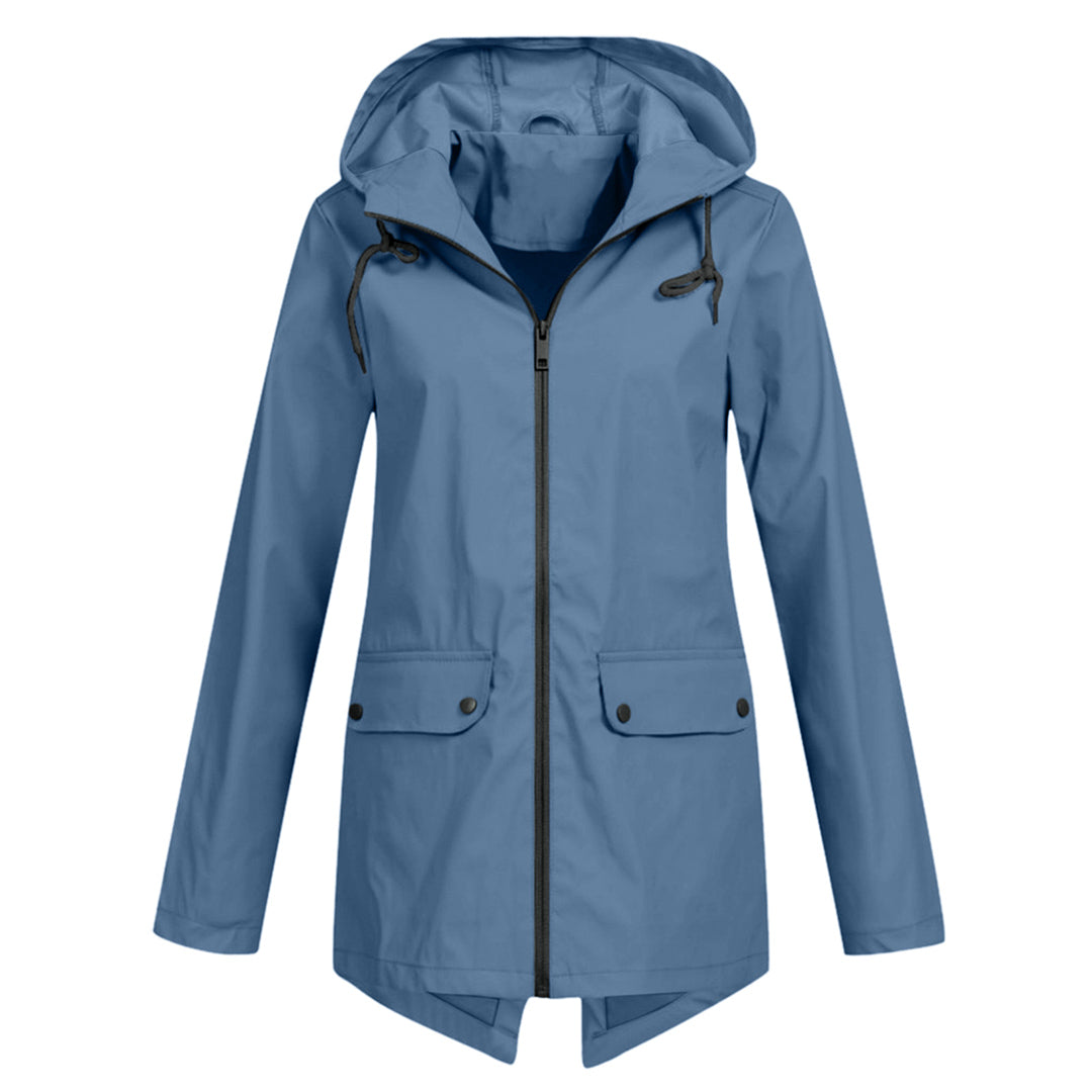 Women's Wind- and Water-Resistant Softshell Rain Jacket with Hood