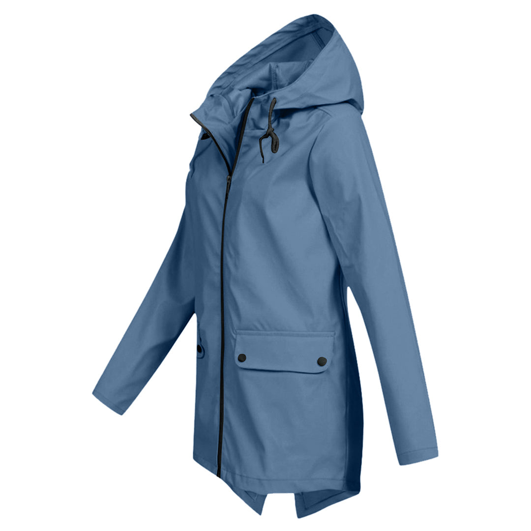 Women's Wind- and Water-Resistant Softshell Rain Jacket with Hood