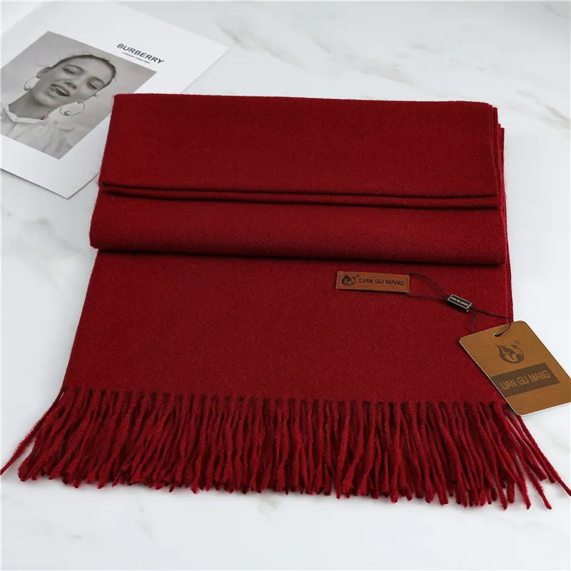 Extra Length Fringed Scarf for Women