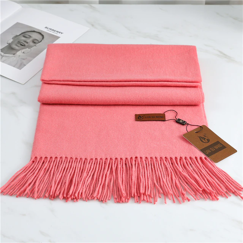 Extra Length Fringed Scarf for Women
