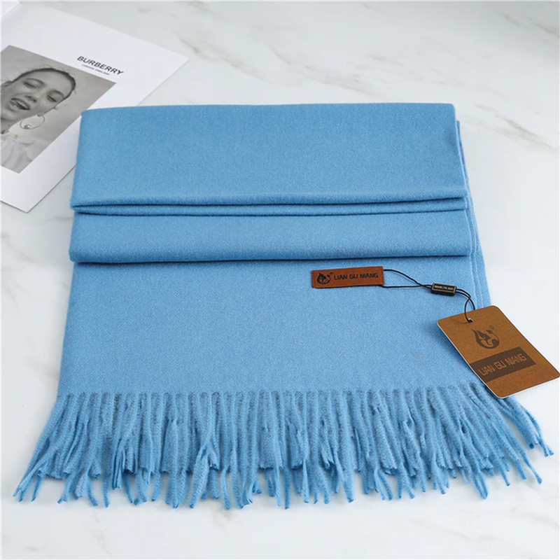Extra Length Fringed Scarf for Women