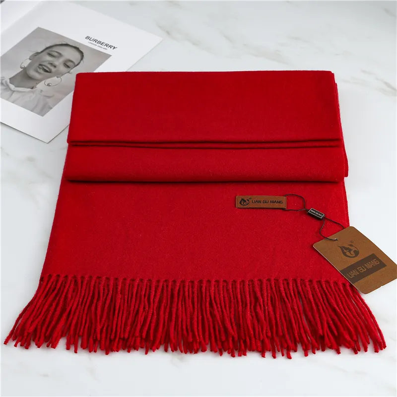Extra Length Fringed Scarf for Women