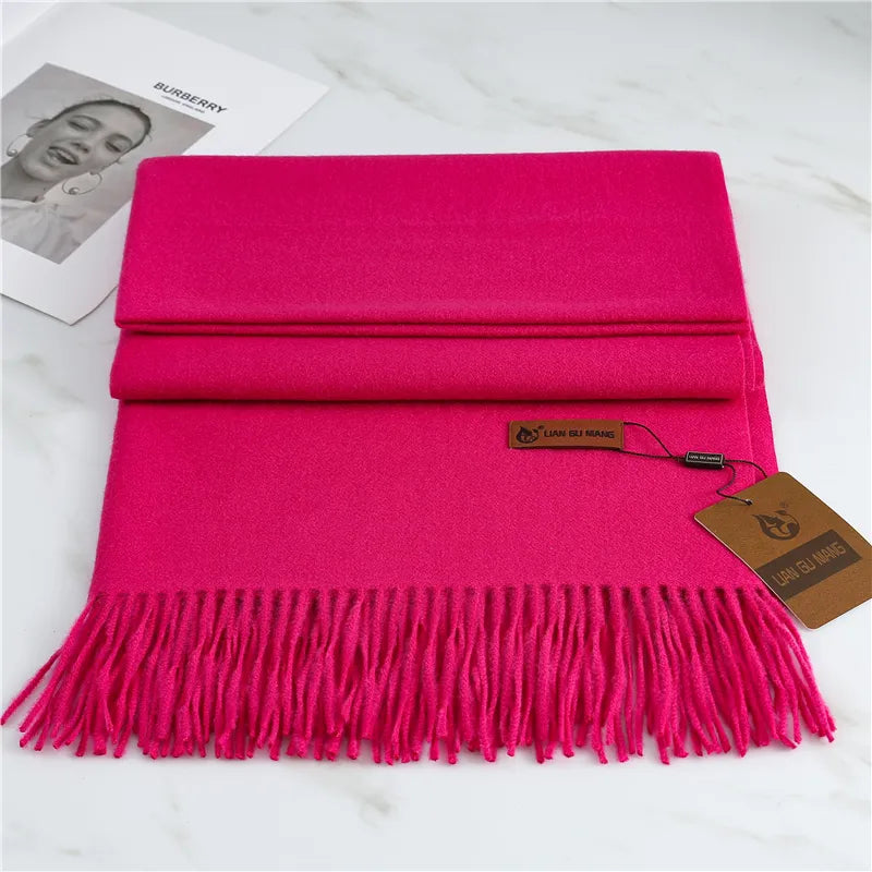 Extra Length Fringed Scarf for Women
